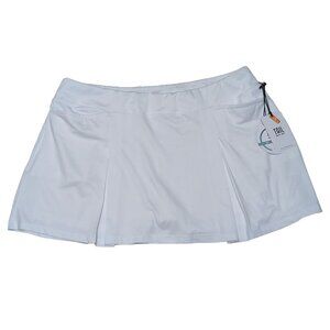 Tail‎ Skort Womens XL White Golf Tennis Pickleball Athletic Pleated Skirt Shorts